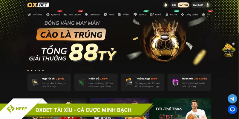 Oxbet Tài Xỉu - App tài xỉu online uy tín
