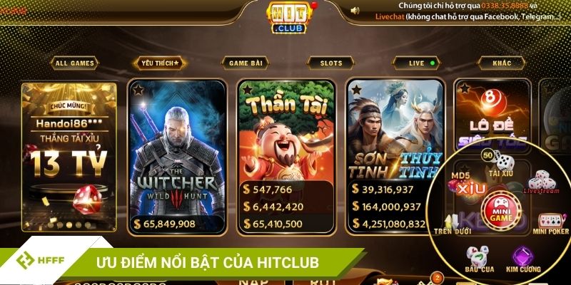 Những ưu điểm nổi bật của cổng game Hitclub
