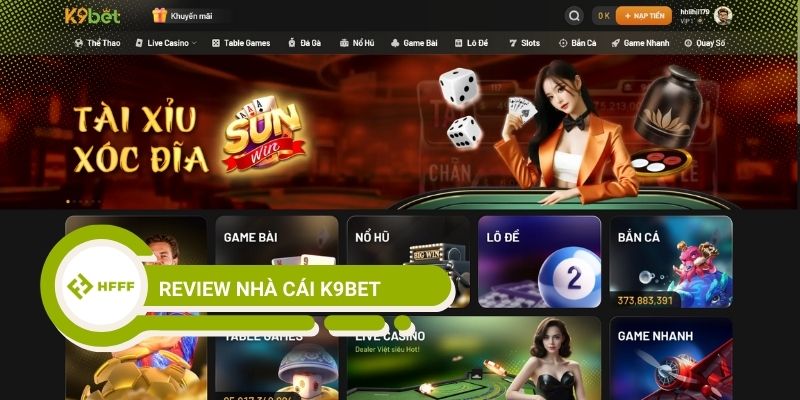 Review nhà cái K9BET