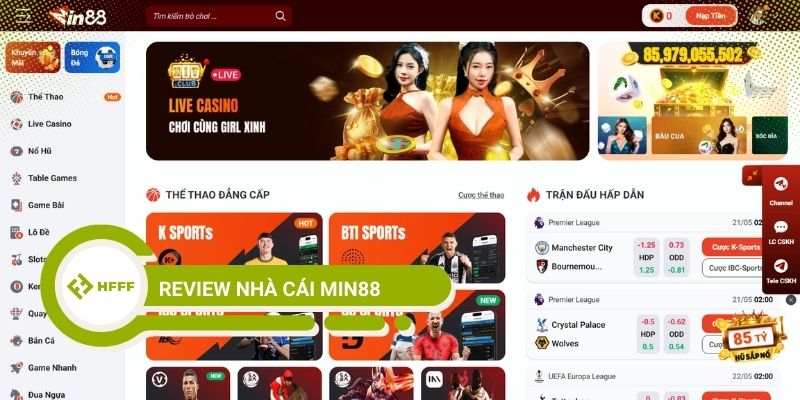 Review nhà cái Min88 chân thật từ HFFF