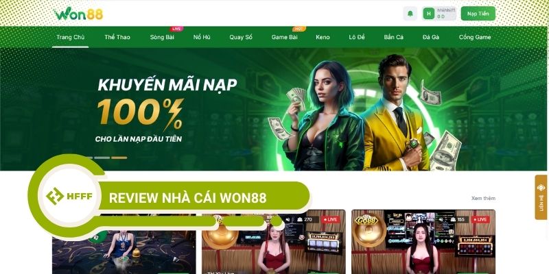 review nhà cái WON88
