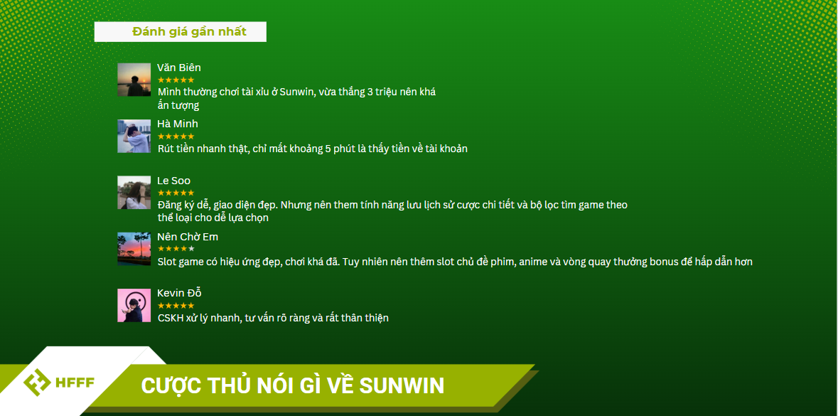 Game thủ nói gì về Sunwin?