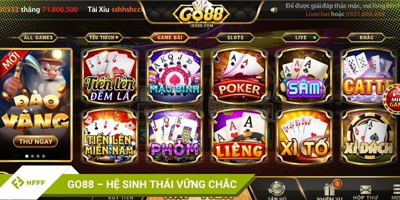 Go88 – Cổng game có hệ sinh thái vững chắc