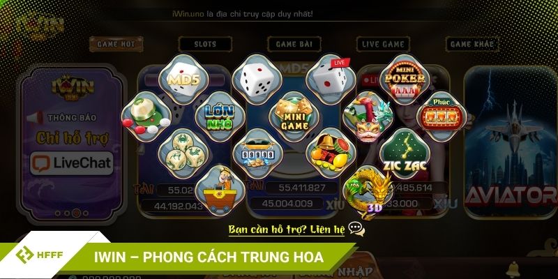 IWIN – Phong cách Trung Hoa cổ điển xen lẫn hiện đại