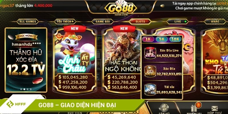 Go88 – Giao diện hiện đại, chuyên nghiệp, chuẩn nhà cái quốc tế