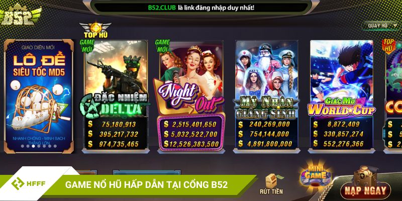 Top slot hay tại cổng game B52
