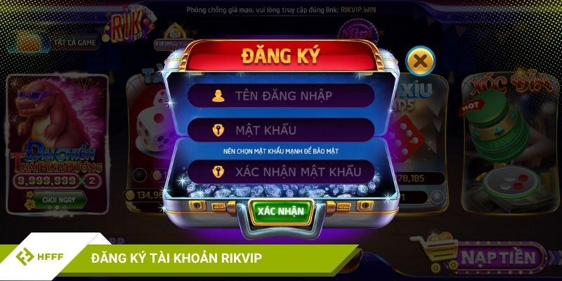 Đăng ký tài khoản RikVip đơn giản và nhanh chóng