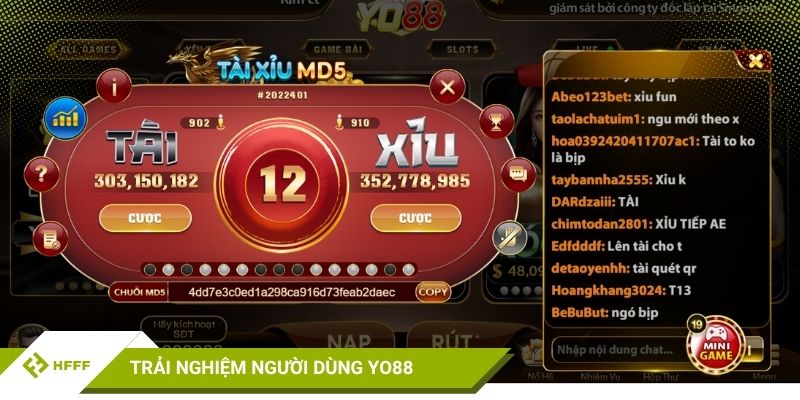 Giao diện và trải nghiệm người dùng Yo88