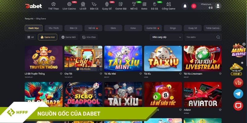 Nguồn gốc của DABET